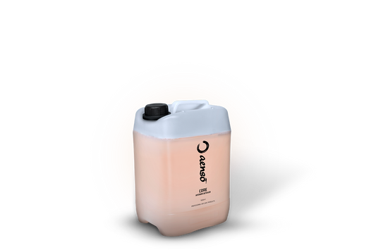 Aenso core in large container with a white background