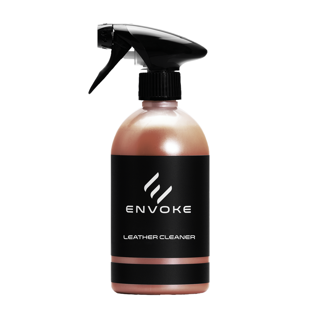 envoke leather cleaner on white background