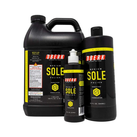 One step compound. All in One polish. Oberk sole Medium polish